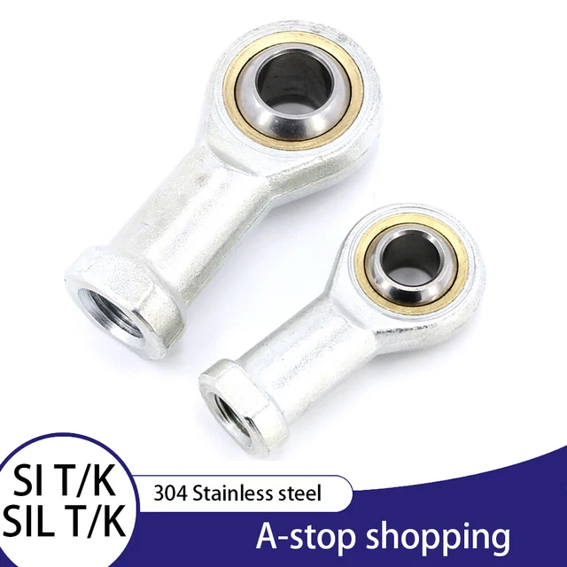 SI SIL canna maschio/femmina - giunto cuscinetto occhi pesce - tutte le taglie - acciaio inox 304