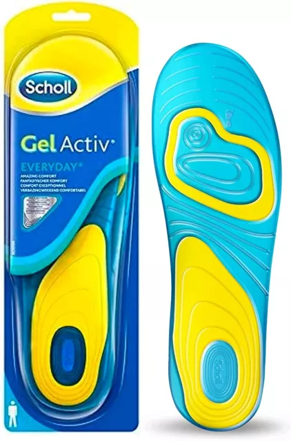 SCHOLL GEL ACTIVE Activ EVERYDAY WORK SPORT INSOLES for MEN