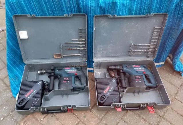 A pair of Boschammer SDS Hammer drills