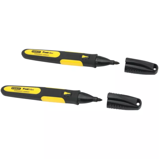 Stanley 1-47-312 Black Fine Tip Markers (2)