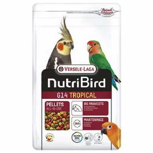 ESTRUSI NUTRIBIRD G14 tropical 1  kg x parrocchetti,calopsite inseparabili