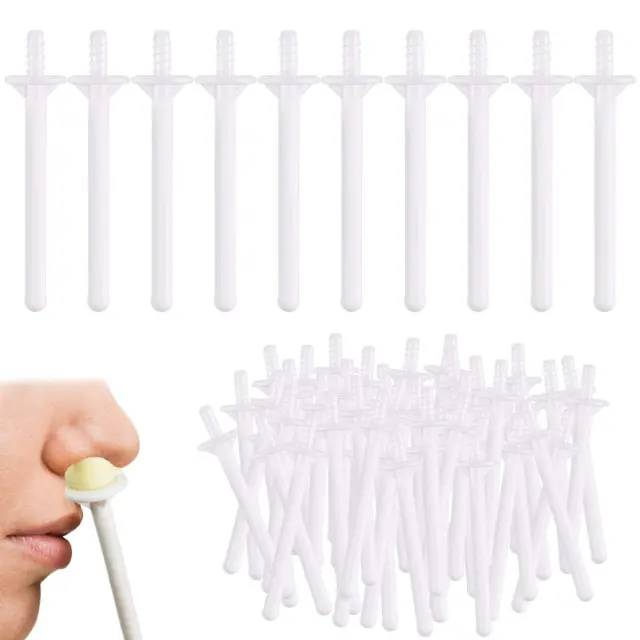 60 piezas palos de cera nariz aplicadores de cera nariz de plástico varita nariz