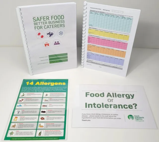 Safer Food Better Business For Caterers 2024 SFBB +13 Month Diary & Temp & Signs