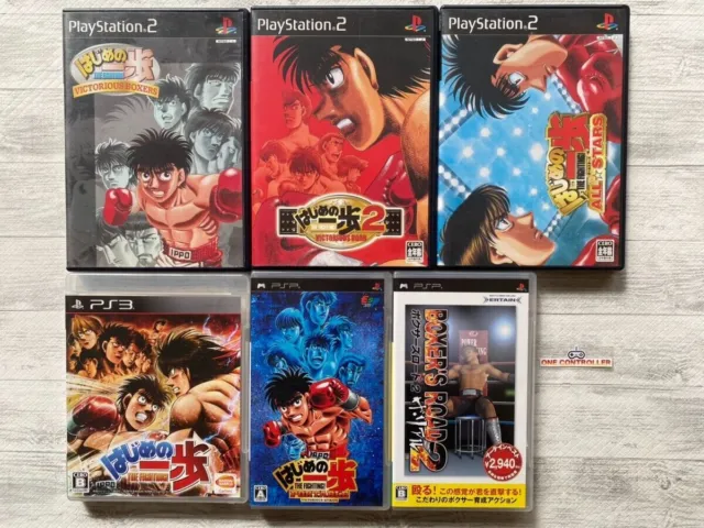 SONY PlayStation PS2 &3 & PSP Hajime no Ippo series &  Boxers Road 2 from Japan