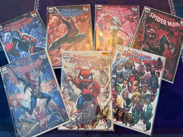 Amazing Spider-Man #1 J Scott Campbell Variants SIGNED A, B, C, D, E, F, G w/COA