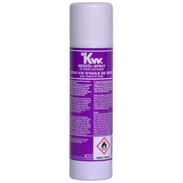 KW Nerzöl-spray para Sedoso Perro Y Brillo el Pelo 220ML Cuidado Del Aseo