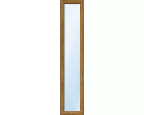 Kunststofffenster Festverglasung ESG ARON Basic weiß/golden oak 500x1600 mm (nic