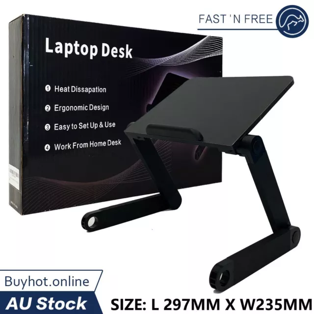 Portable Folding Laptop Desk Stand iPad Notebook Rack Holder Adjustable Bracket