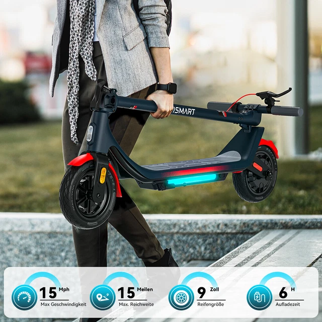 Trottinette Électrique Adulte Pliable - Autonomie 30 Km | Pneus 8,5 Pouces, Clignotants, Application | Parfaite Pour Ville