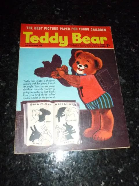 TEDDY BEAR Comic - Year 1968 - Date 23/11/1968 - UK Paper Comic