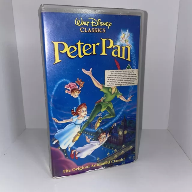Peter Pan Walt Disney Classics Original Animated Classic (VHS/DM, 2001) UK PAL