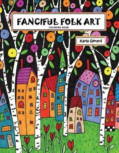 Fanciful Folk Art Coloring Book