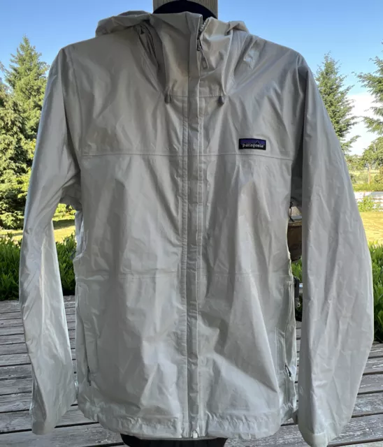 Patagonia Torrentshell Full-Zip Rain Jacket w H2NO-Hood #83806 Women’s L , Birch