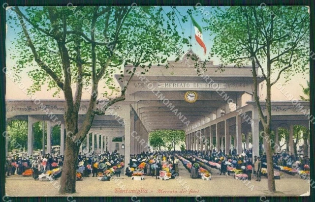 Imperia Ventimiglia Mercato dei Fiori cartolina KV5604