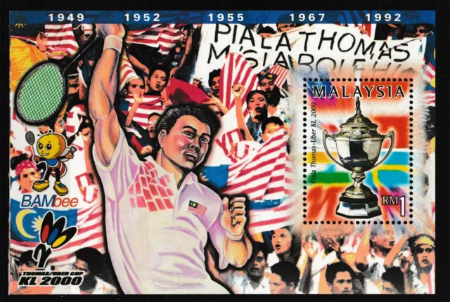 MALAYSIA - Block 41 "Badminton Turniere Thomas-Cup und Uber-Cup" - 2000 - **/MNH