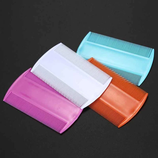 1X(4pcs Flea Lice Combs, Double sided Pet Flea Combs, Cat Dog Pet Grooming F 8
