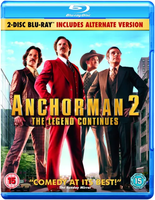 Anchorman 2: The Legend Continues (Blu-ray) Will Ferrell Christina Applegate