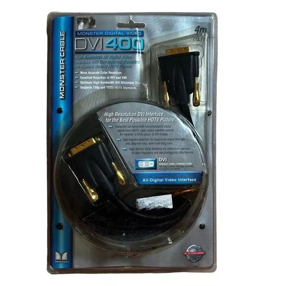 Monster Cable HDMI/HDMI400 HDMI400-6M - video cable - 6 m for sale online