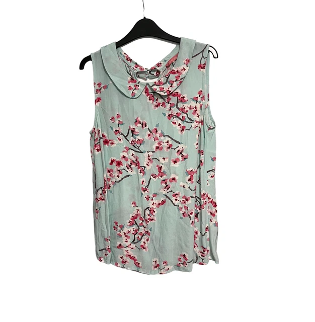 JOULES "Opal Blossom" Lillias Sleeveless Top UK1240 EU US8 JOULES "Opal Blossom" Lillias Sleeveless Top UK1240 EU US8