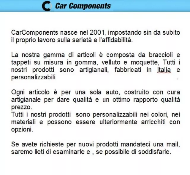 BRACCIOLO per FIAT 500 REGOLABILE nero VENDITORE PROFESSIONALE mittelarmlehne 2