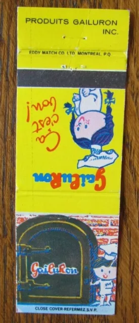 Bread: Gailuron Breads & Pies (Montreal, Quebec) (Matchbook Matchcover) -F9