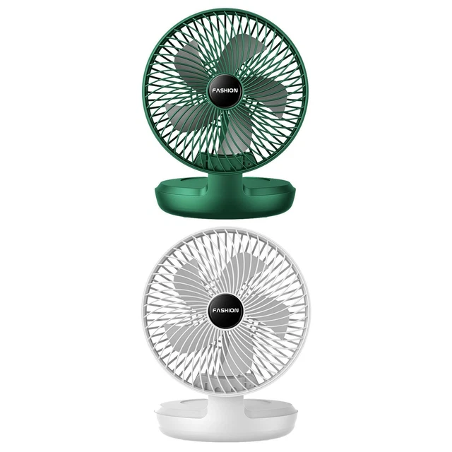 VENTILATORE DA SCRIVANIA pieghevole portatile a 3 velocità regolabile