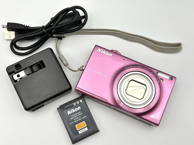 【美品】Nikon COOLPIX S6100 ピンク 　CCDセンサー搭載 Excellent ] Nikon COOLPIX S6100 Compact Digital Camera Pink
