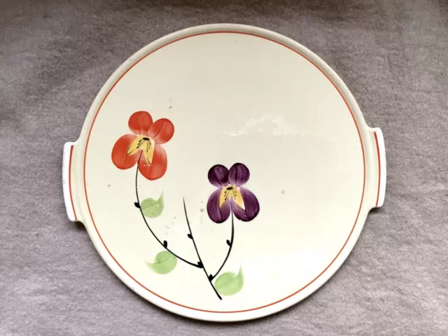 Villeroy & Boch / V&B Tortenplatte, Antik, Handbemalt, Blumen,