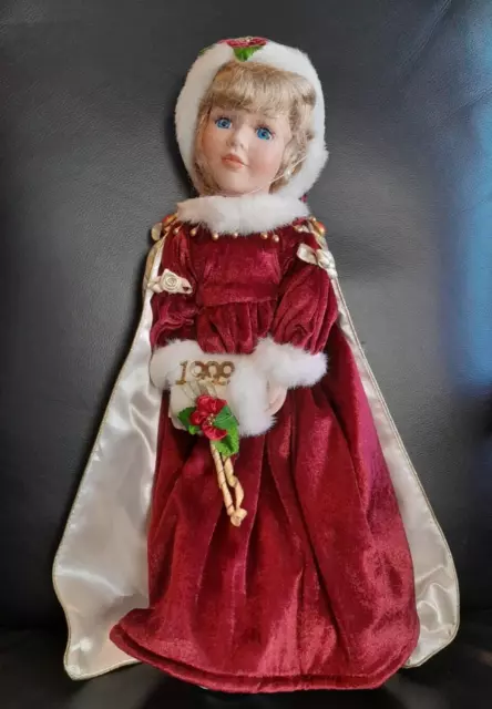 Heritage Signature Collection Porcelain Victorian “Christmas Doll” Caroline 1999