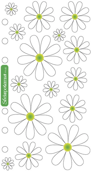 6 Pack Sticko Stickers-Daisies -SPPR85