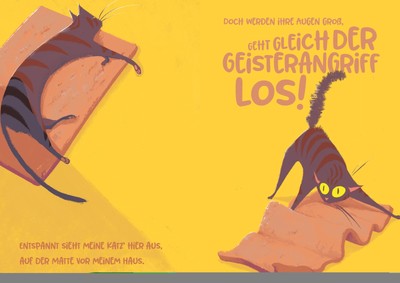 KATZEN KÖNNEN GEISTER sehen Emily Joe Buch Deutsch 2022 aracari verlag