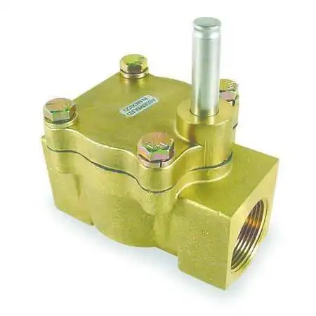 Dayton 007733 Brass Steam Solenoid Valve Less Coil, Normally Closed, 1 1/4 In