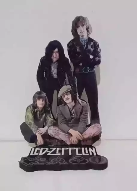 LED ZEPPELIN 8" DISPLAY STANDEE Figure Statue Cutout Doll Toy Page Plant cd dvd