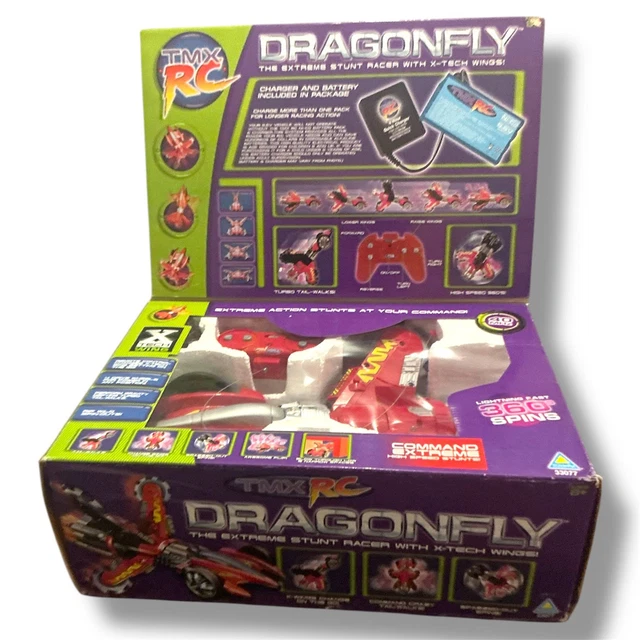 Toymax Films TOYMAX DRAGONFL TMX RC Extreme Stunt Racer With X-Tech Wings toy rc £32 ...