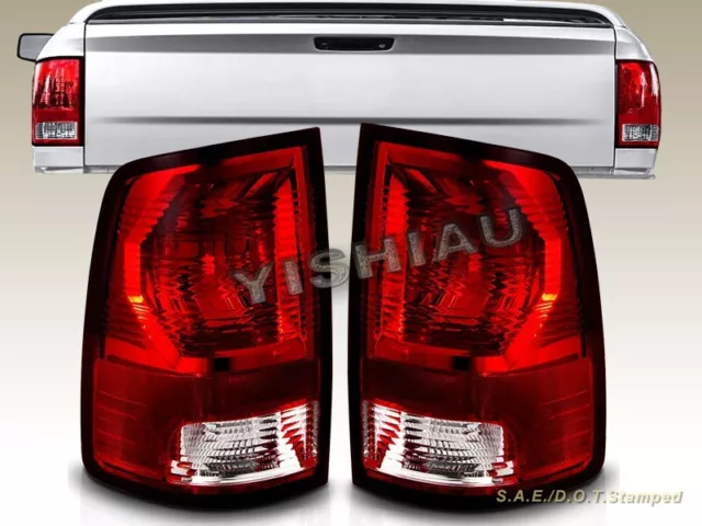 2009-2018 Dodge Ram 1500 2500 3500 Pickup Red Tail Lights New