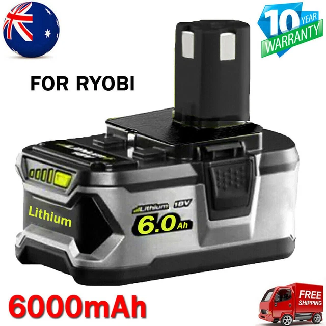 18V 6.0Ah Battery For Ryobi P108 One Plus P102 P103 P104 P107 P109 Lithium Ion