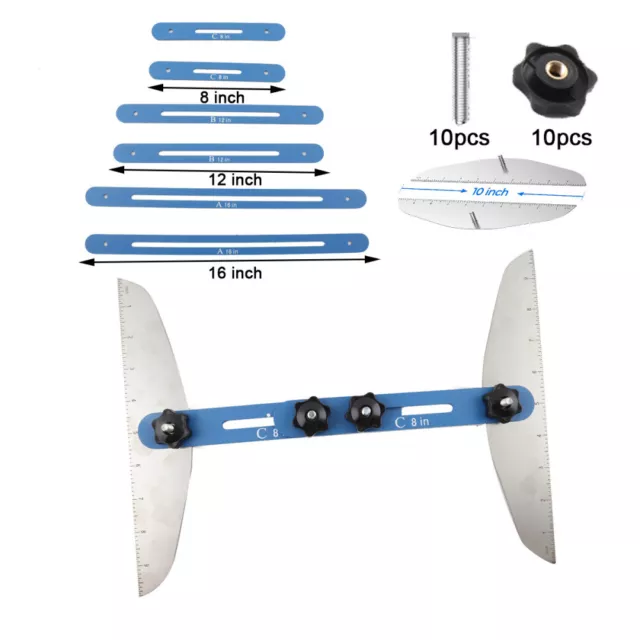 Stair Treads Gauge Template Tool Stair Jig Measuring Stair Tool Scribe Tool