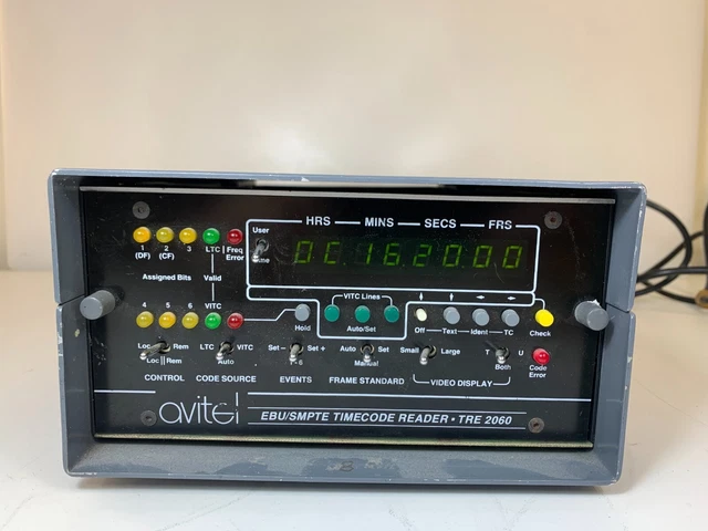 AVITEL EBU/SMPTE TIMECODE Reader TRE 2060 £78.68 - PicClick UK