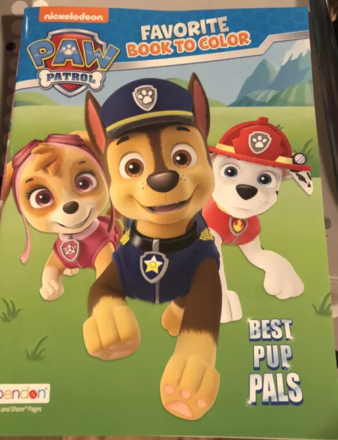 Nickelodeon Paw Patrol Best Pup Pals livre préféré à colorier (NEUF) 2020