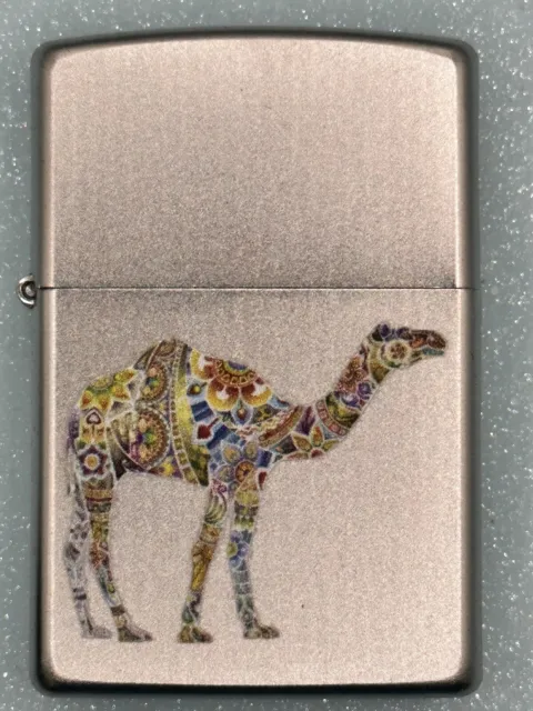 2023 Colorful Cheerful Camel Chrome Zippo Lighter NEW 2