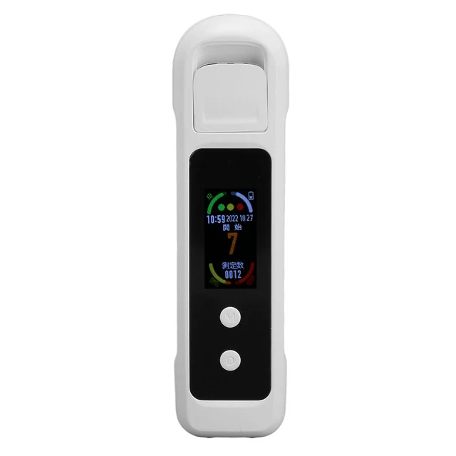 Probador de alcohol H9PRO portátil detección sin contacto blanco USB 200mAh recarga DSO
