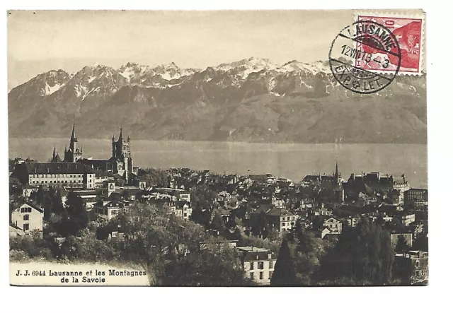 Suisse  Lausanne Et Les Montagnes De La Savoie