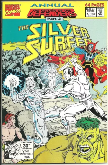 The Silver Surfer Comic Book Vol. 3 Annual #5 Marvel 1992 VERY HIGH GRADE UNREAD