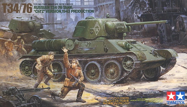 TAMIYA 35149 1:35 Russian T34/76 Tank 'ChTZ' Version 1943 Prod. Plasti ...