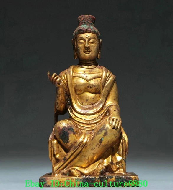Statue Bouddha Guanyin En Résine - Fait Main Style Tang Song - Décoration Méditation