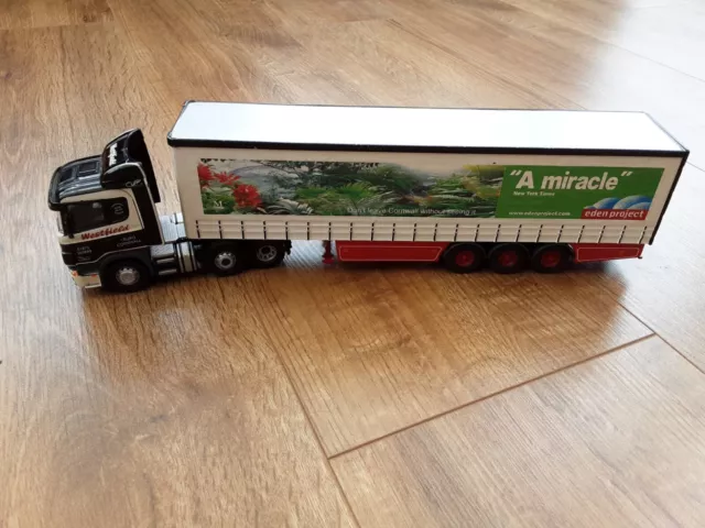 Corgi Maßstab 1:50 Scania LKW Westfield of Cornwall und Vorhang Seitenanhänger...