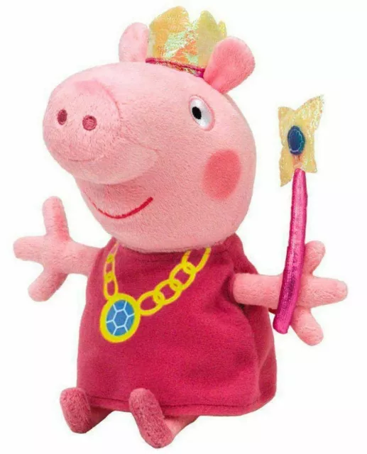 Licensed Ty Peppa Pig Princess Peppa Buddy 10" Soft Toy Plush 96234