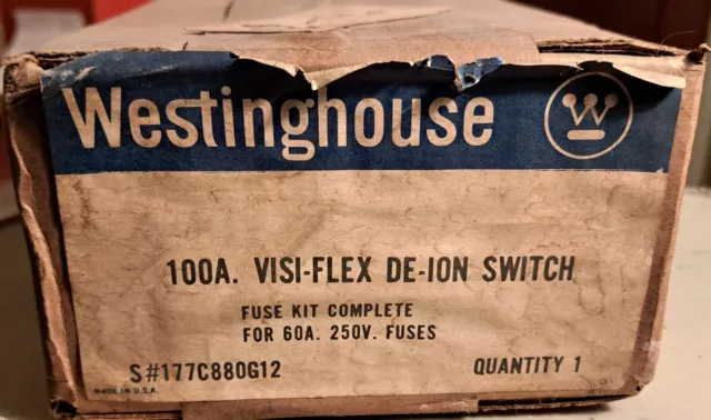 Westinghouse 177C880G12 - 60A.- 250V. *NIB**Still Factory Sealed* *Unopened*