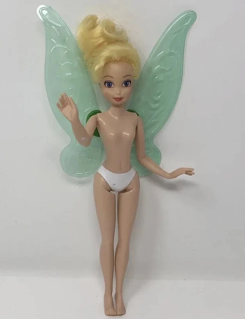 Disney Store Peter Pan’s Tinkerbell Fairy Doll with Flutter Wings 7.5”
