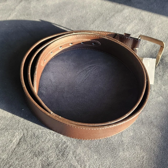 Ceinture Cuir Homme King Size - Taille 145 Cm (XXXXL), Boucle Métal à Cliquet, Neuve